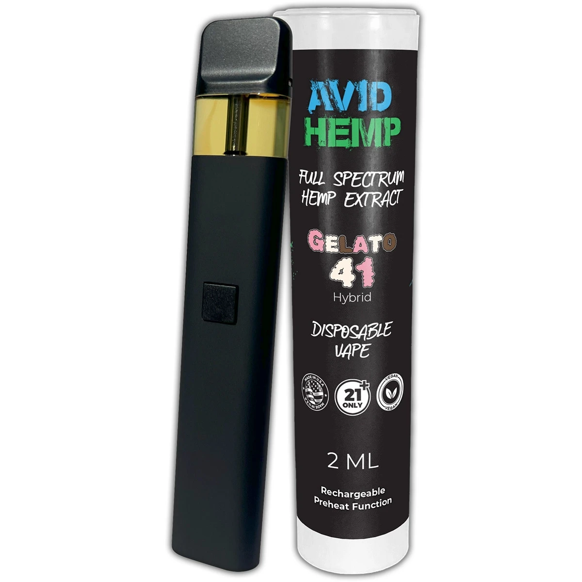 Avid Hemp Full Spectrum CBD 2G Disposable Vape Pen Avid Hemp Full Spectrum CBD 2G Disposable Vape Pen
