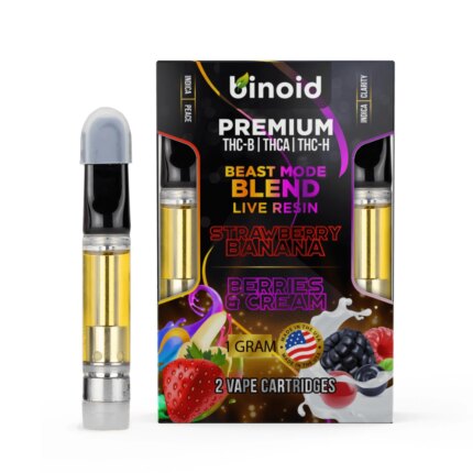 Binoid Beast Mode Live Resin Blend 2 Pack Combo Vape Cartridges