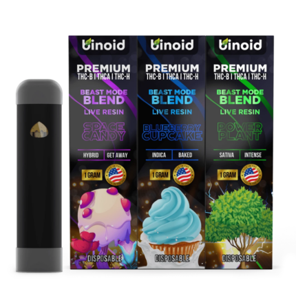 Binoid Beast Mode Live Resin Blend 3 Pack Combo Disposable Vape Pens
