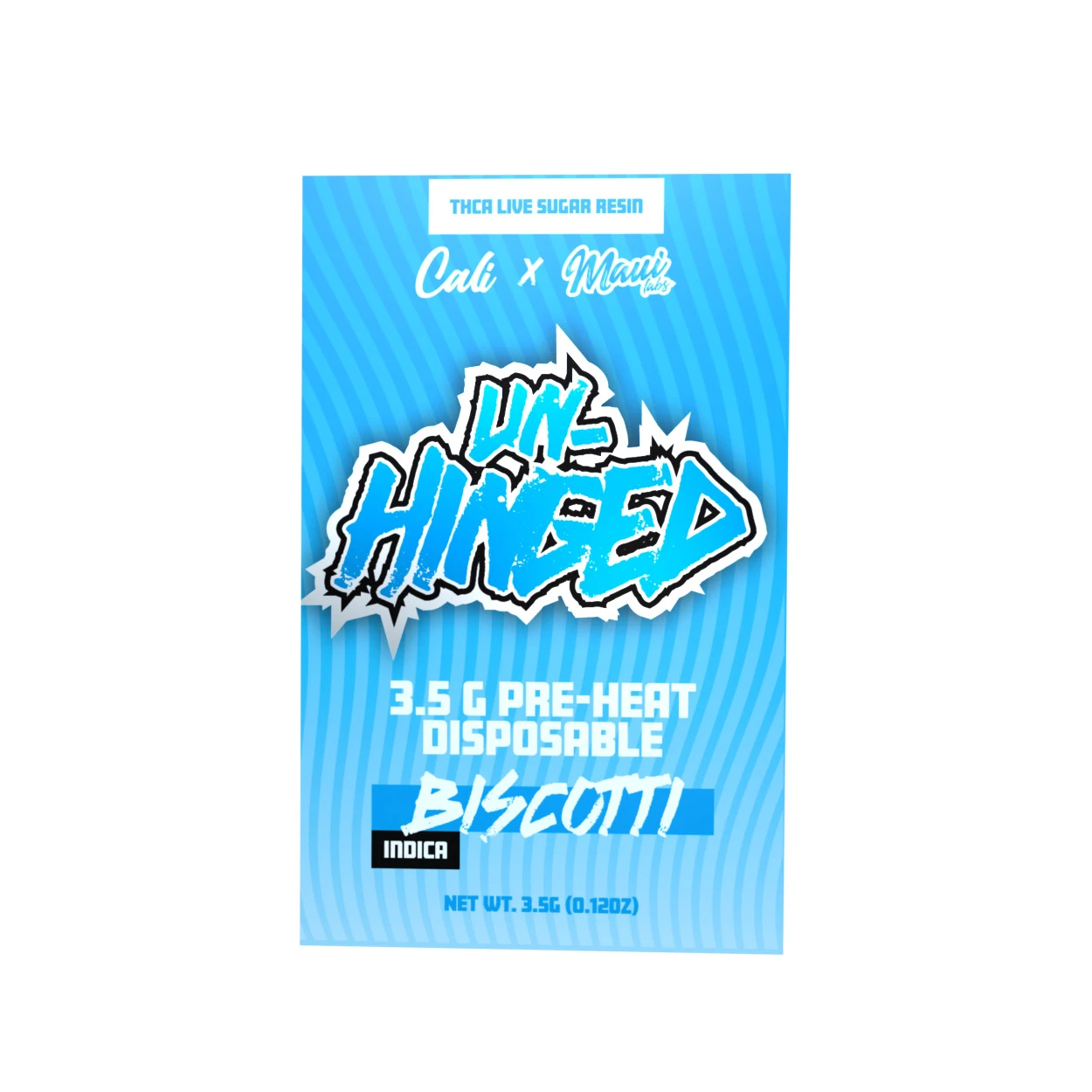 Cali x Maui Labs Unhinged THCA Live Sugar Resin 3.5G Disposable Vape Pen Cali x Maui Labs Unhinged THCA Live Sugar Resin 3.5G Disposable Vape Pen