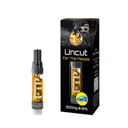 CBD For The People X3 Uncut Full Spectrum Hemp CBD Wax Vape Cartridge