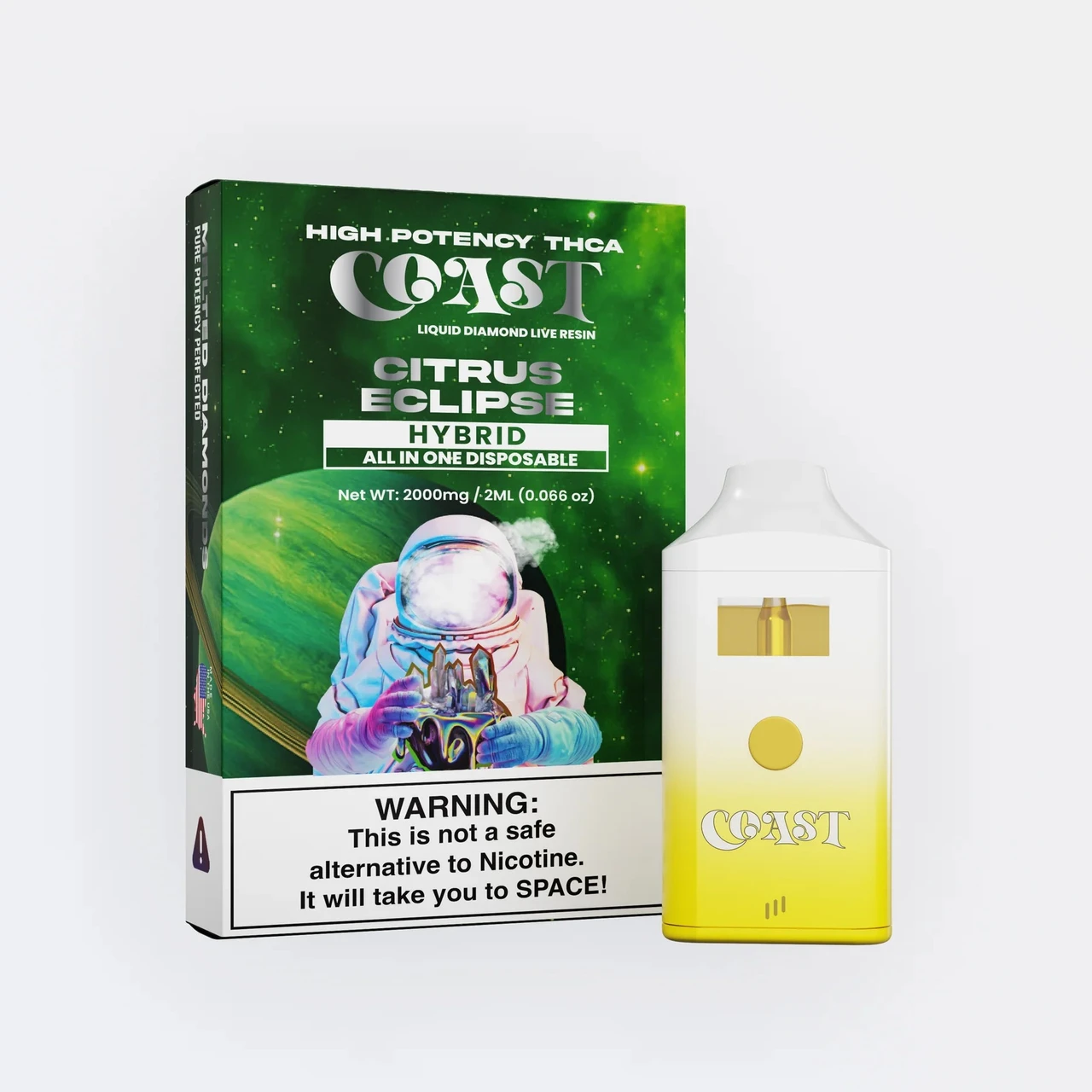 Coast THCA Liquid Diamond Live Resin 2G Disposable Vape Pen Coast THCA Liquid Diamond Live Resin 2G Disposable Vape Pen