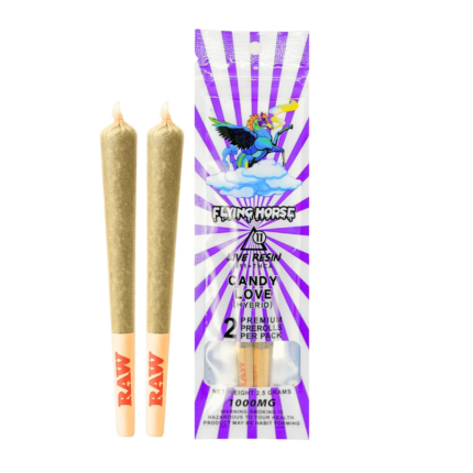 Flying Horse Live Resin Delta 11 THC-A Prerolls, 1.25g, 2-Pack