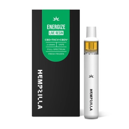 Hempzilla Energize CBD + THCV + CBDV Live Resin Disposable Vape Pen