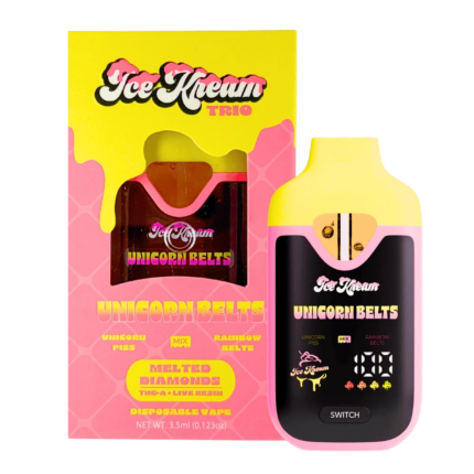 Ice Kream Trio Disposable, 3.5g THCA Melted Diamonds, Live Resin