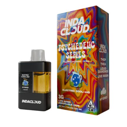 IndaCloud Psychedelic Series THCA + THCP Live Resin 3G Disposable Vape Pen