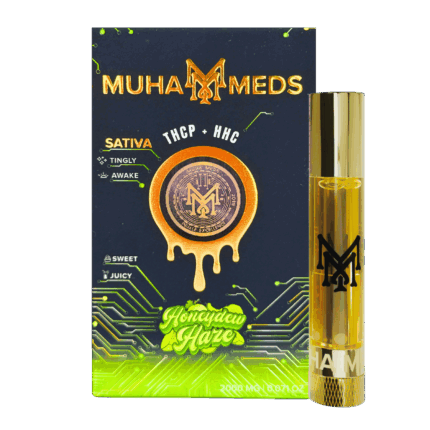 Muha Meds THCP + HHC 510 Cartridge, 2g Distillate, Ceramic Coil
