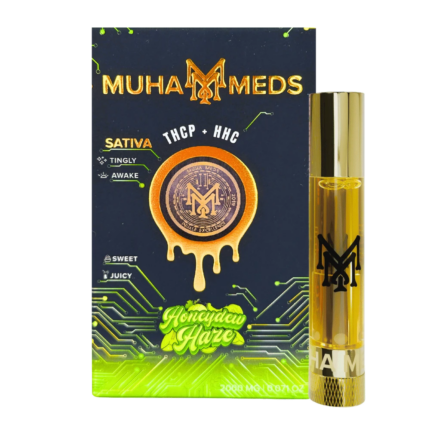 Muha Meds THCP + HHC 510 Cartridge, 2g Distillate, Ceramic Coil