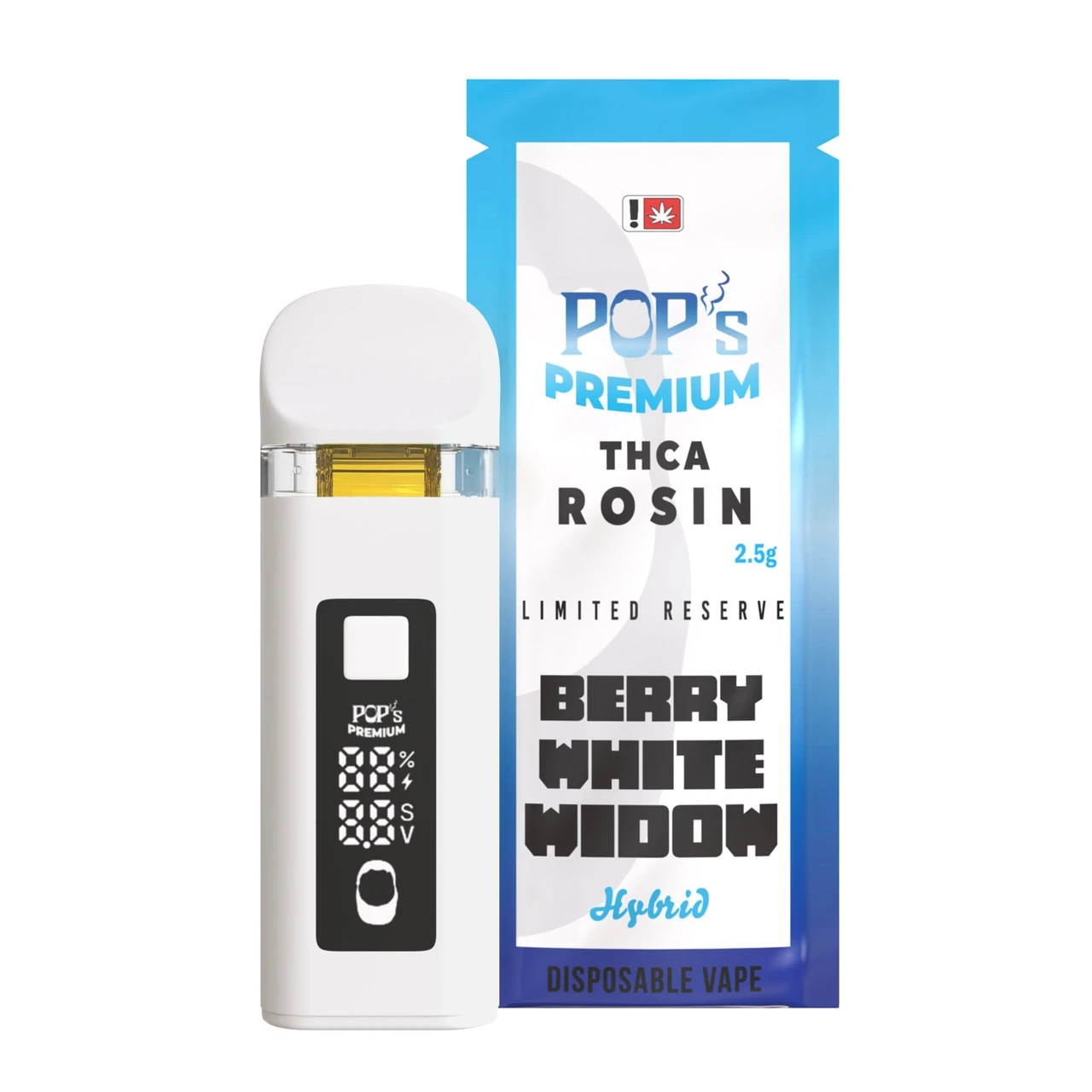 Pops Premium THCA Rosin Limited Reserve 2.5G Disposable Vape Pen Pops Premium THCA Rosin Limited Reserve 2.5G Disposable Vape Pen