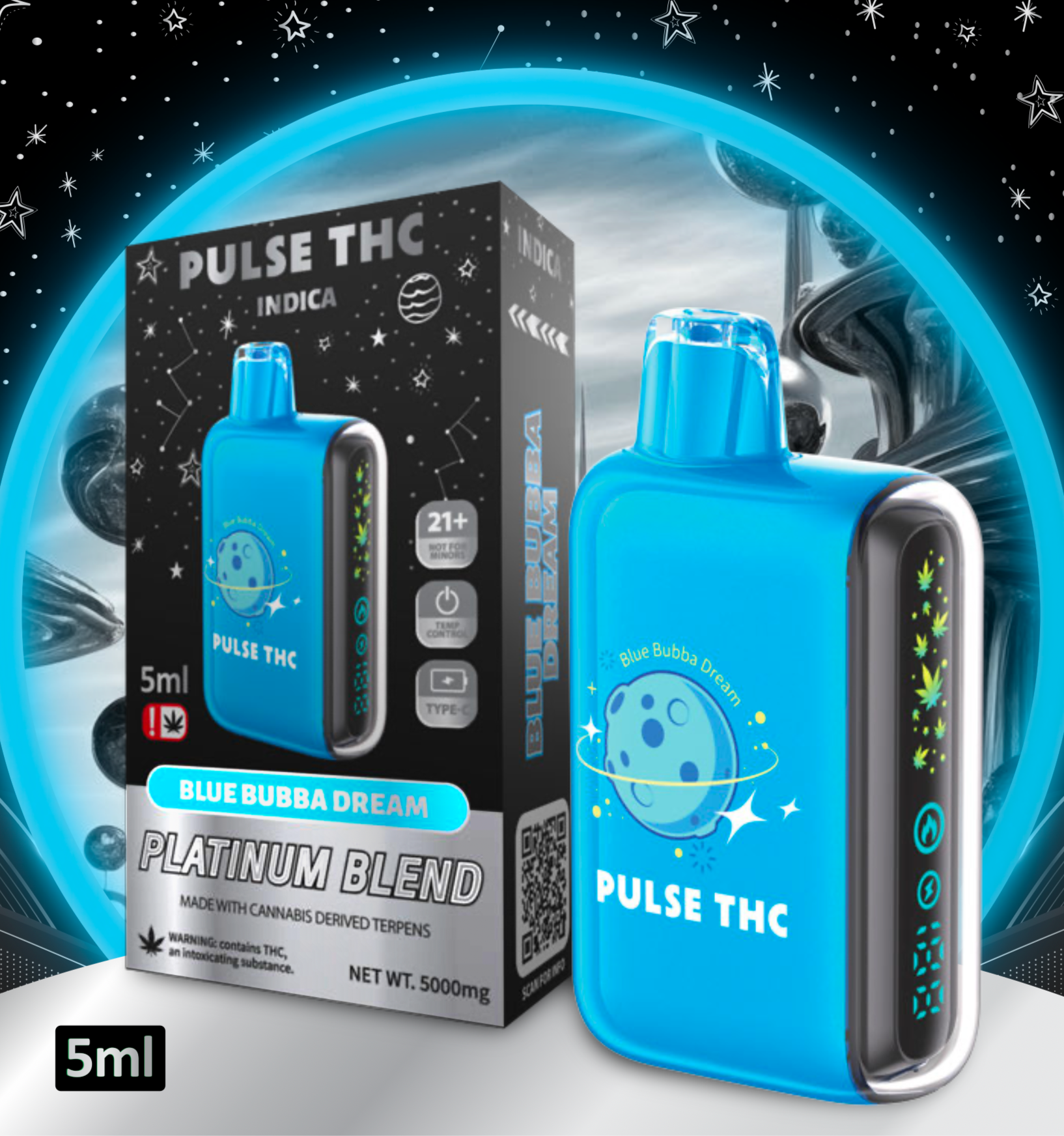 Pulse THC Platinum Blend - BLUE BUBBA DREAM - Indica Pulse THC Platinum Blend - BLUE BUBBA DREAM - Indica