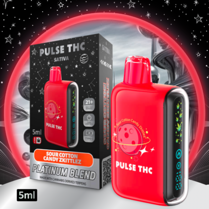Pulse THC Platinum Blend - SOUR COTTON CANDY ZKITTLEZ - Sativa