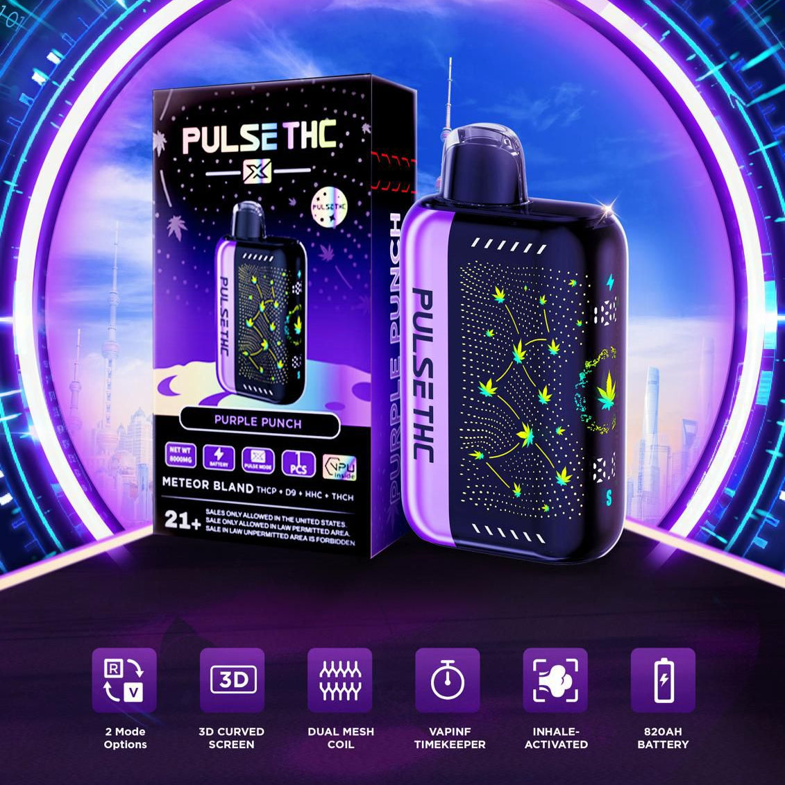 Pulse THC X 5.5g | Purple Punch (Indica) Pulse THC X 5.5g | Purple Punch (Indica)