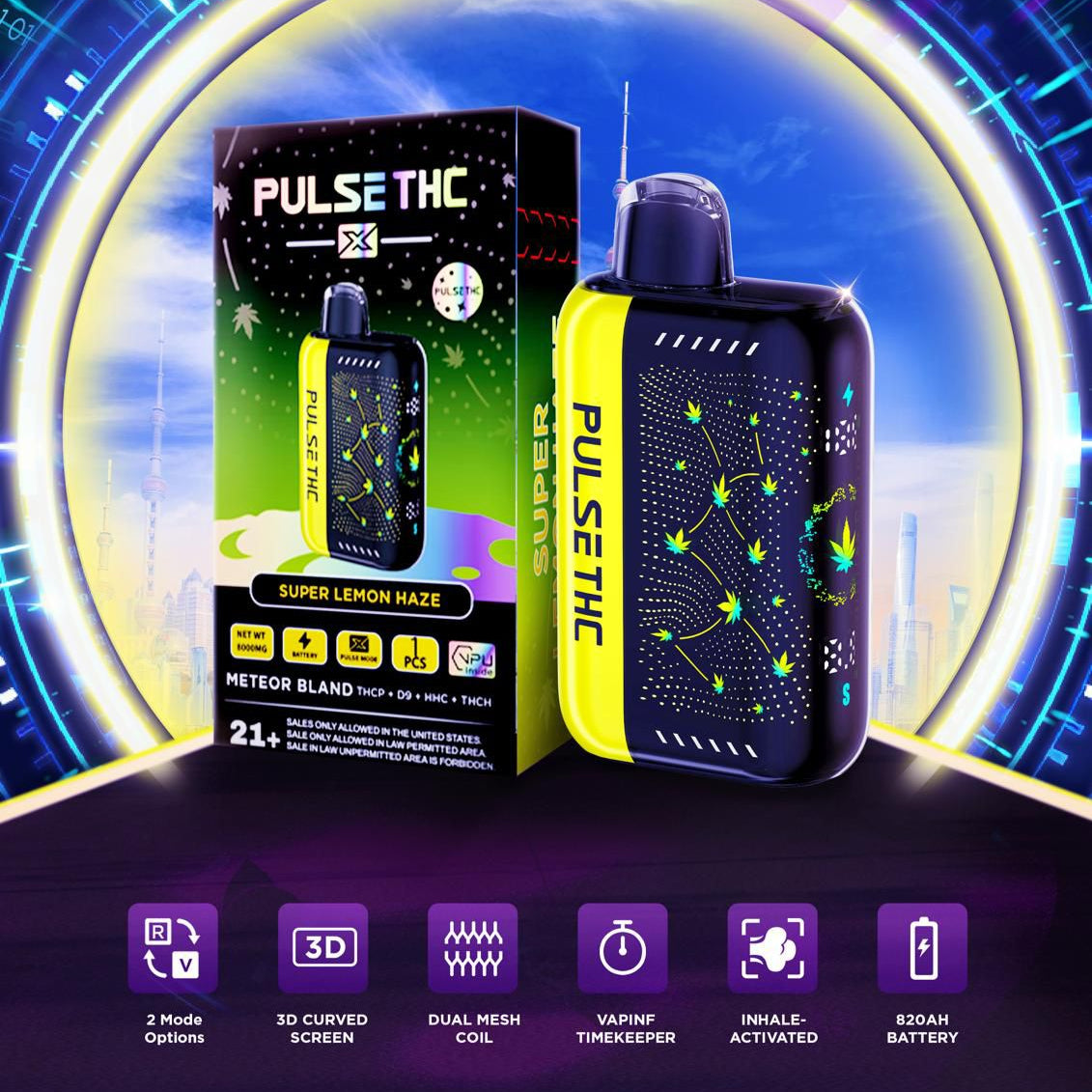Pulse THC X 5.5g | Super Lemon Haze (Sativa) Pulse THC X 5.5g | Super Lemon Haze (Sativa)