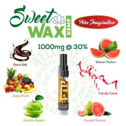 Sweet Wax Hemp X1 Uncut Full Spectrum CBD Wax Vape Cartridge