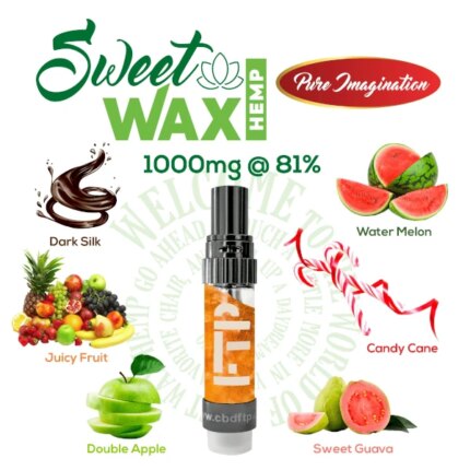Sweet Wax Hemp X3 Uncut Full Spectrum CBD Wax Vape Cartridge