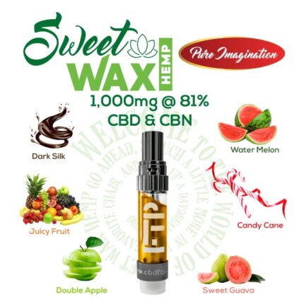 Sweet Wax Hemp xN Uncut Full Spectrum CBD & CBN Wax Vape Cartridge