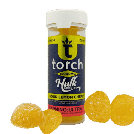 Torch Hulk Gummies – 15000mg THC with Live Resin + THCP
