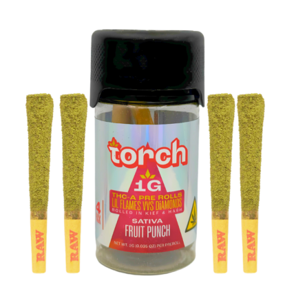 Torch Lil Flames THCA VVS Diamond Pre-Rolls – 4ct (4g)