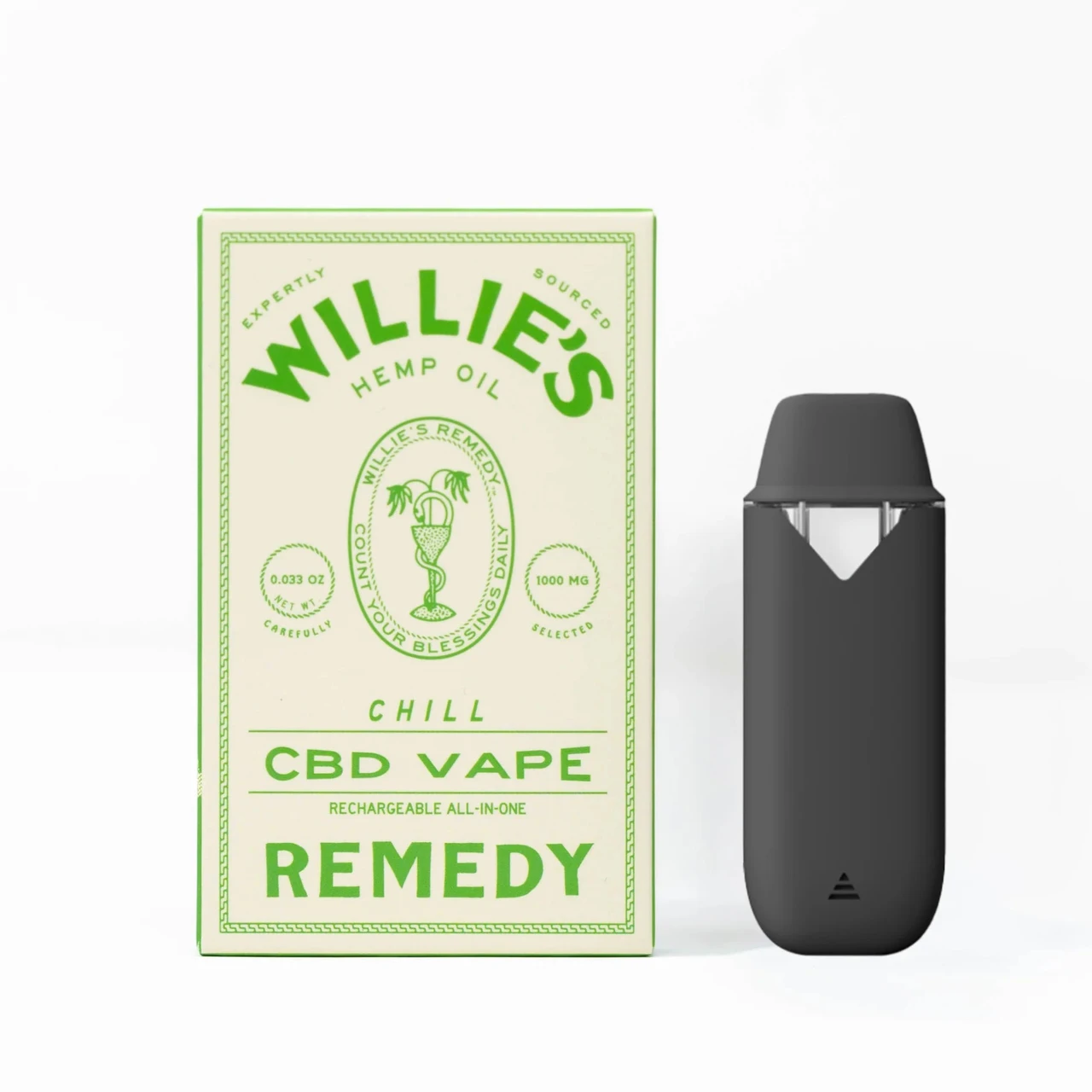 Willie's Remedy CBD 1G Disposable Vape Pen Willie's Remedy CBD 1G Disposable Vape Pen