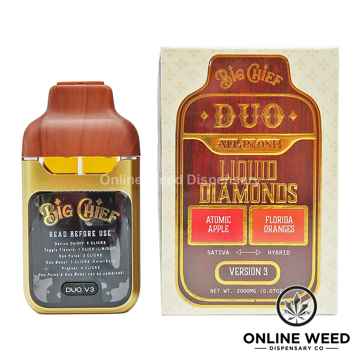 Big Chief Duo 2g All-In-One Disposable Vape - Atomic Apple + Florida Oranges Big Chief Duo 2g All-In-One Disposable Vape - Atomic Apple + Florida Oranges
