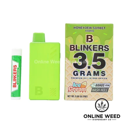 Blinkers 3.5g Disposable Vape + Hash Hole - Honeydew Sorbet