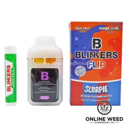Blinkers Flip 2g Disposable Vape - Blue Razz + Orange Krush