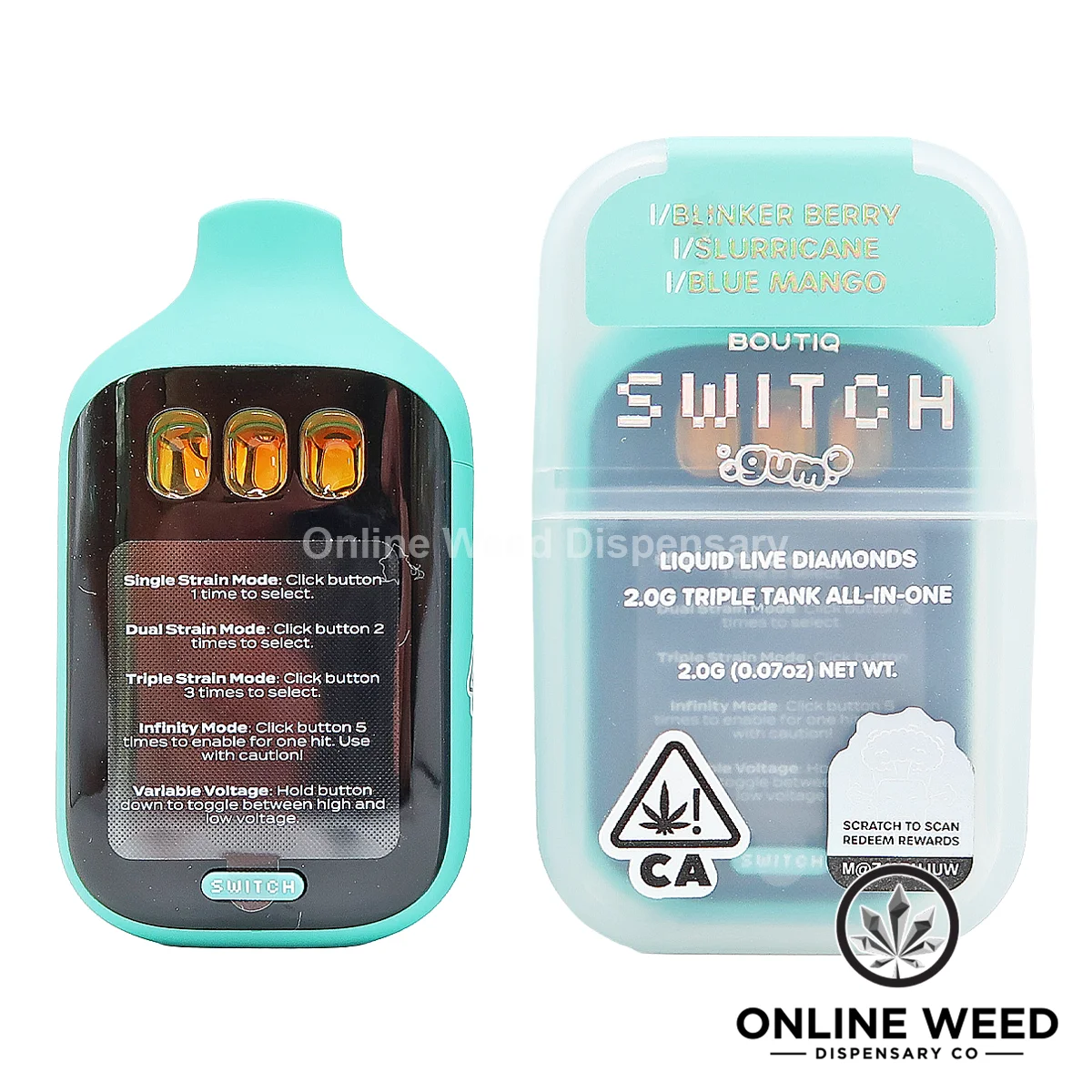 Boutiq Switch V5 2g Disposable Vape - Blinker Berry + Slurricane + Blue Mango Boutiq Switch V5 2g Disposable Vape - Blinker Berry + Slurricane + Blue Mango