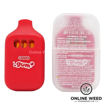 Boutiq Switch V5 2g Disposable Vape - Cherry Gelato + Permanent + Straw-Tangie