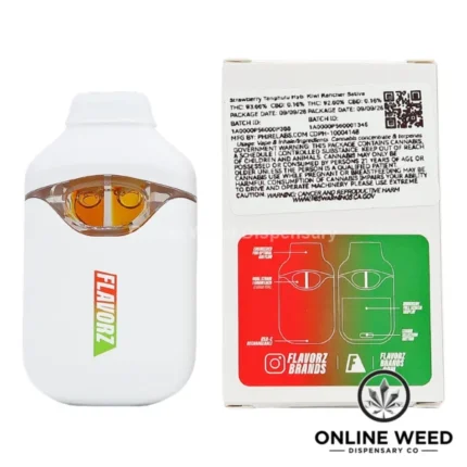 Flavorz Duoz 2g Disposable Vape - Strawberry Tanghulu + Kiwi Rancher