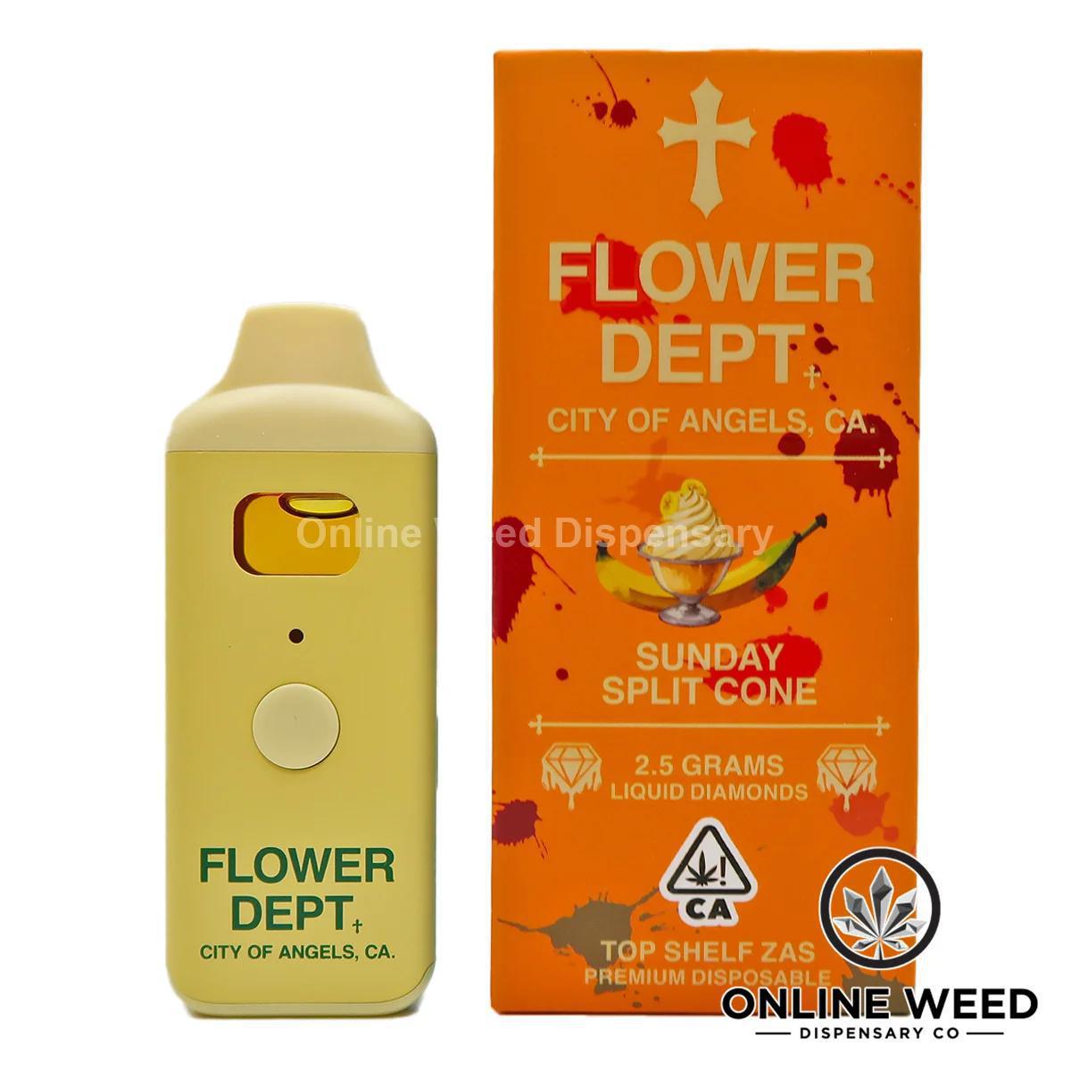 Flower Department 🌼 Liquid Diamond Disposable Vape 2.5g 🔥 - Sunday Split Cone Flower Department 🌼 Liquid Diamond Disposable Vape 2.5g 🔥 - Sunday Split Cone