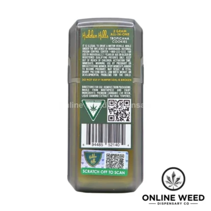Hidden Hills 2g Disposable Vape - Tropicana Cookies