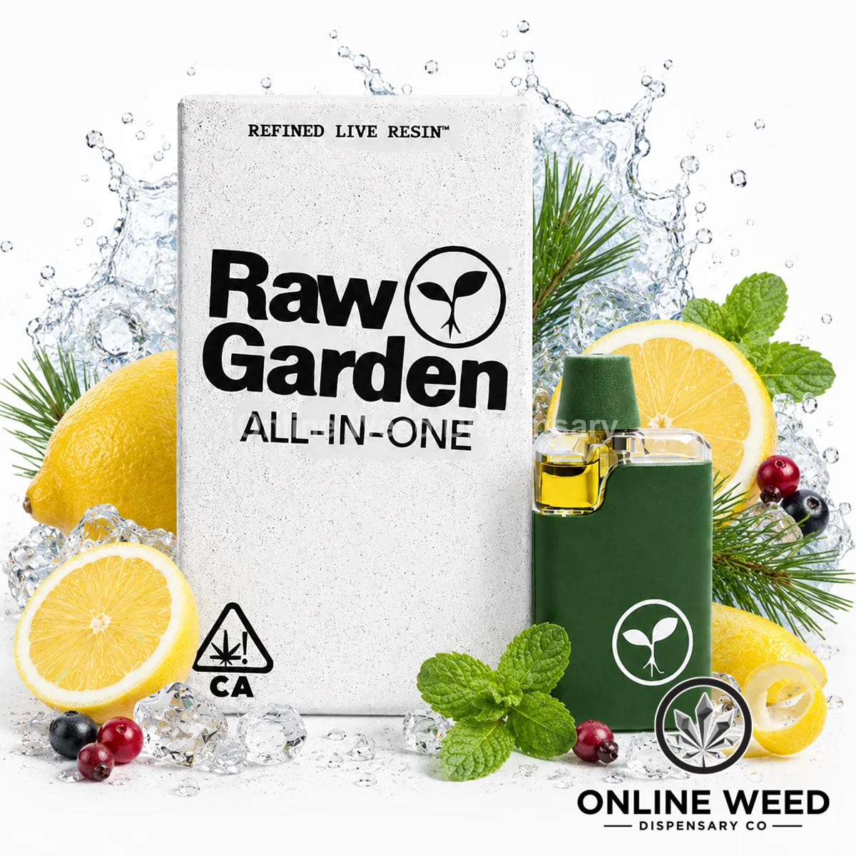 Raw Garden 1g Live Resin Disposable Vape - Citron Soda Raw Garden 1g Live Resin Disposable Vape - Citron Soda